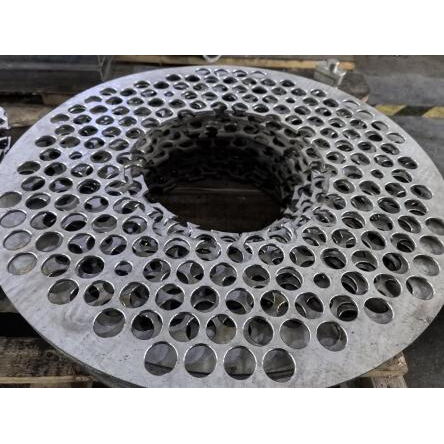 Customized Baffle Plate, ASTM A240 TP304L, SS 304L, WT 10 mm