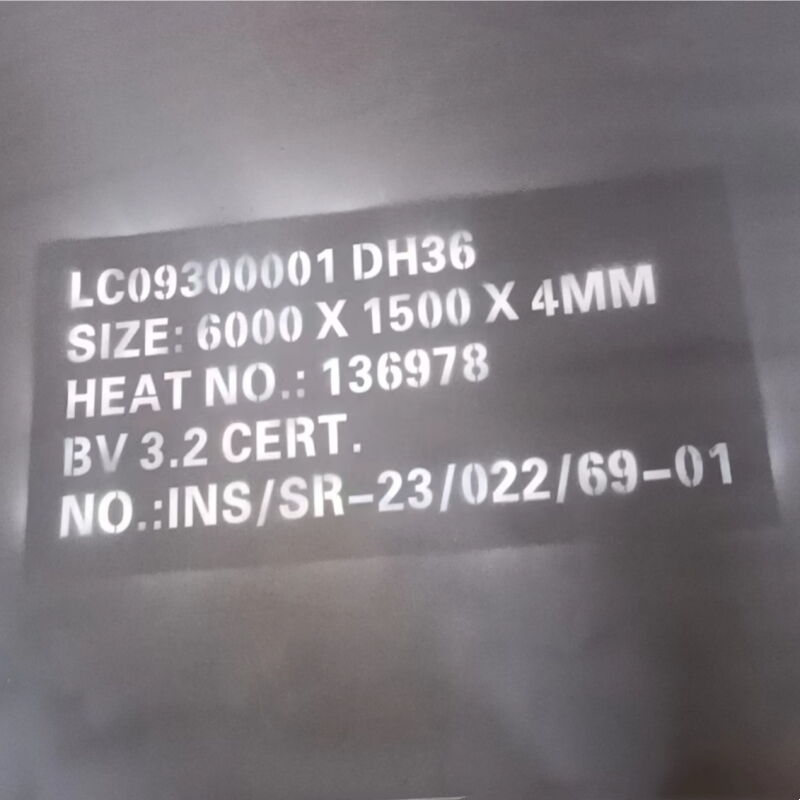 DH36 Steel Plate, Hot Rolled, Carboweld 11 Painted, BV3.2
