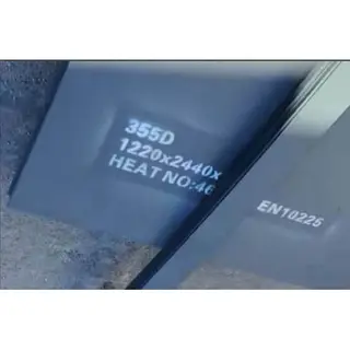 EN 10225 Grade 355D Steel Plate, 1220 mm * 2440 mm * 10 mm