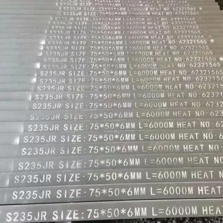 EN 10025-2 S235JR Angle Steel Plate