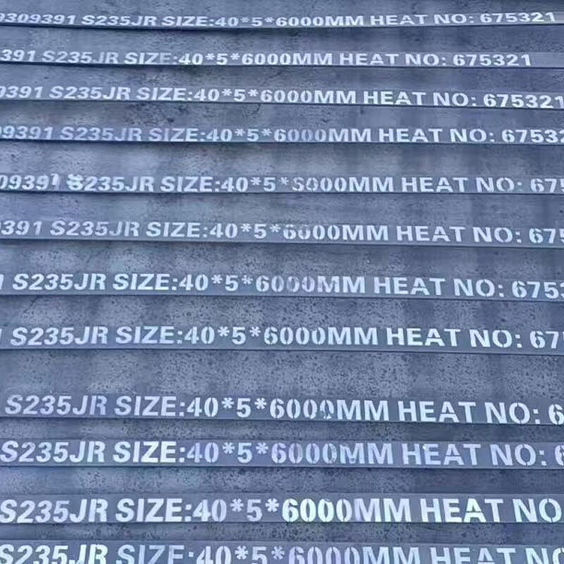 S235JR Steel Plate, 40 * 5 * 6000 MM, Zinc-rich Epoxy Coated