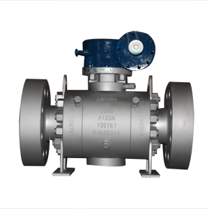 API 6D Trunnion Mounted Ball Valve, A105N, DN80, PN420