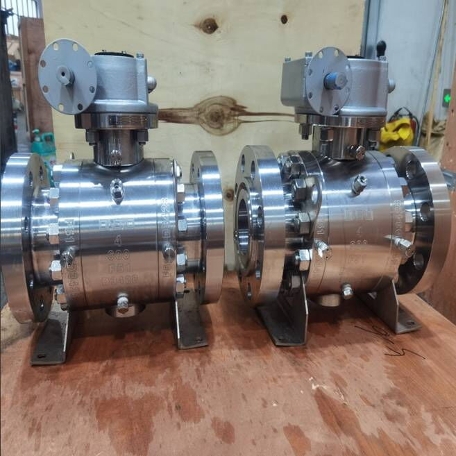 ASTM A182 F51 Ball Valve, API 6D, Duplex Steel, 4 IN, 600 LB