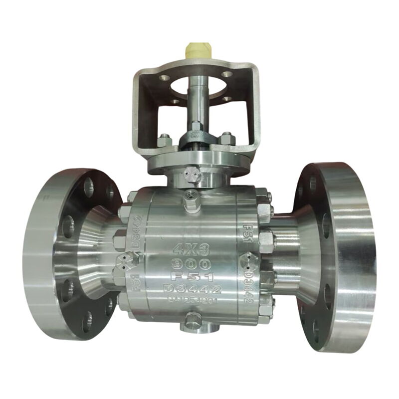 ASTM A182 F51 Ball Valves, API 6D, 4 * 3 Inch, CL600 LB, RF