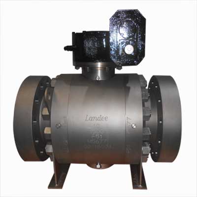 ASTM A182 F51 Trunnion Ball Valve, API 6D, 10 IN, 1500 LB
