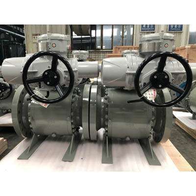 ASTM A350 LF2 Ball Valve, 12 x 10 Inch, 300 LB, Rotork MOV