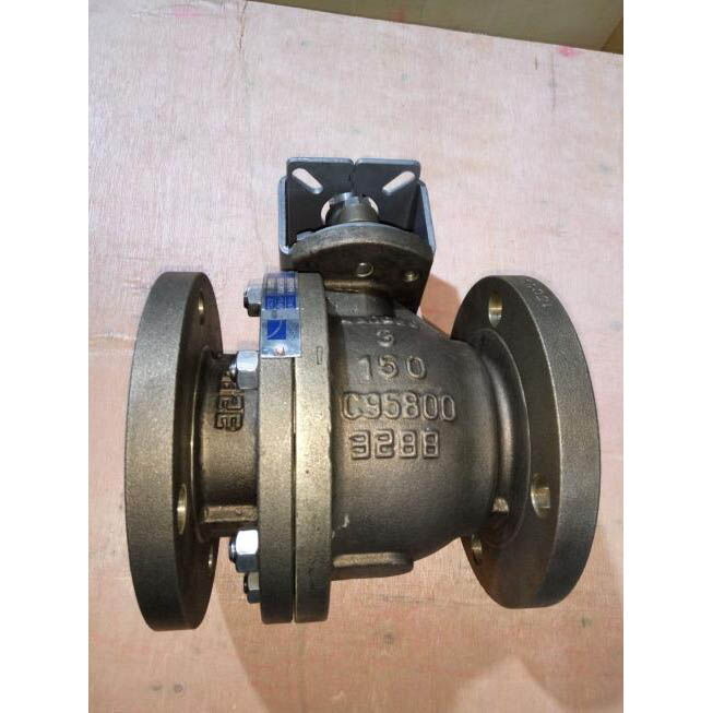 ASTM B148 C95800 Trunnion Ball Valve, API 6D, 3 Inch, CL150
