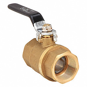 Brass Ball Valve, 1/2 Inch, 1000 WOG, RPTFE Seat, NPT
