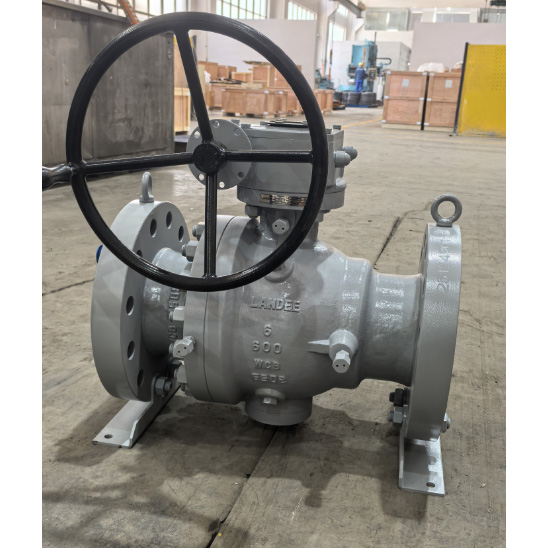 Carbon Steel Trunnion Ball Valve, ASTM A216 WCB, 6 IN, CL600