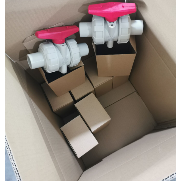 Double Union Ball Valve, PP/PPH, DIN Standard, 1-1/4 IN, BW