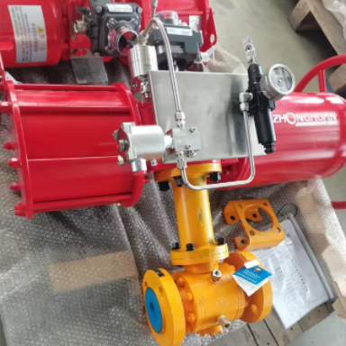 Pneumatic Actuator On/Off Ball Valve, WCB, 12 Inch, 300 LB
