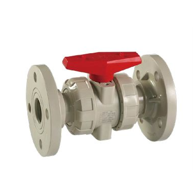 PPH Double Flanged Ball Valve, ANSI, DIN, JIS, 150 PSI