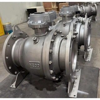 ASTM A890 4A Trunnion Ball Valve, API 6D, 12 * 10 IN, CL150