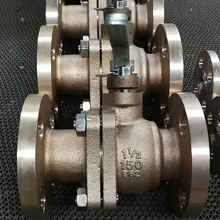 Bronze ASTM B62 Ball Valve, DN40, PN20, RF