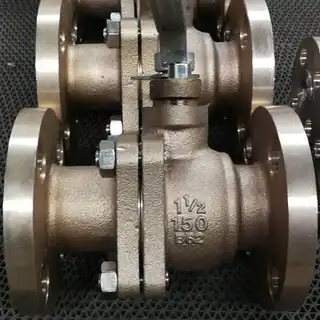 ASTM B62 Ball Valve, Bronze, 1-1/2 Inch, 150 LB, RF