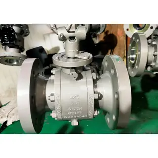 ASTM A105N Trunnion Ball Valves, API 6D, 4 * 3 IN, CL300, RF