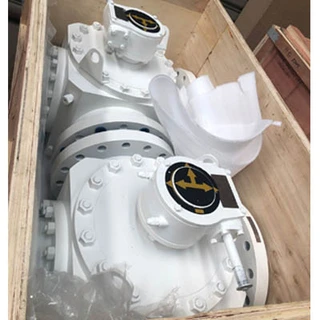 3 Ways T Type Ball Valve with Gear Box Operator, RF