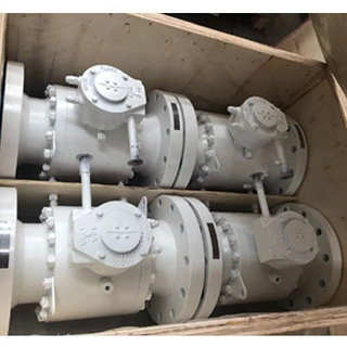 ASTM A350 LF2 Split Body Ball Valve with Gear Box Operator