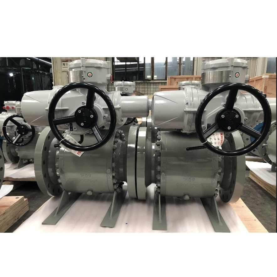 ROTORK Electrical Actuator Ball Valve, MOV, Trunnion, API 6D