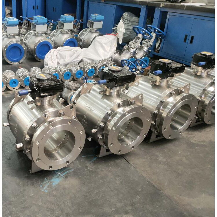 SS 304 Trunnion Ball Valve, F304, 8 Inch, 150 LB, RF Flanged