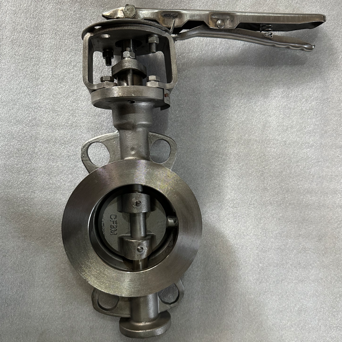 ASTM A351 CF8M Wafer Butterfly Valve, API 609, DN100, PN16