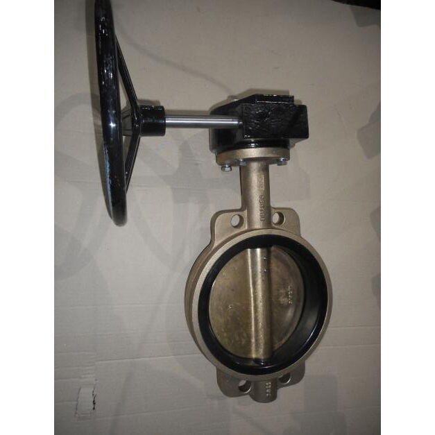 ASTM B148 C95800 Butterfly Valve, Al-Bronze, 4 Inches, Wafer