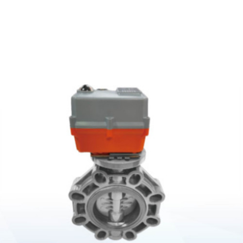 CPVC Electric Actuator Butterfly Valve, DN65-DN300, 150 PSI