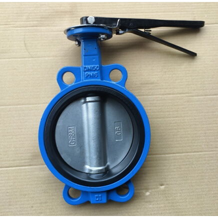 Ductile Iron Wafer Butterfly Valves, DN150, PN10/PN16, Lever
