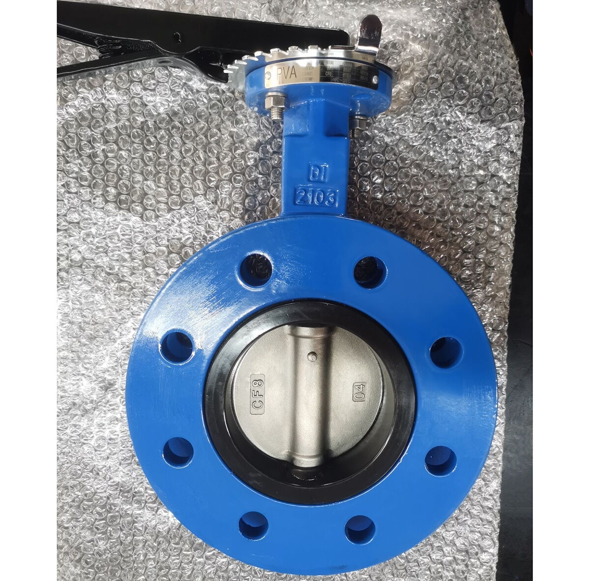 EN 593 Butterfly Valve, Ductile Iron, DN100, PN10, Flanged