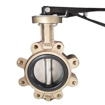 Lug Concentric Butterfly Valve, ASTM B148 C95400, Aluminum Bronze