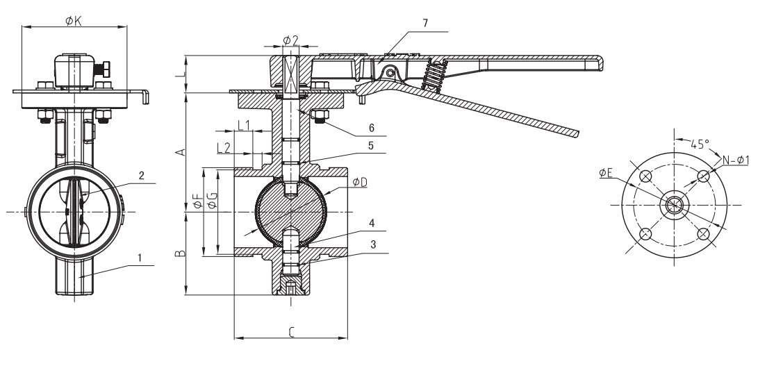 MSS SP-67 Grooved Butterfly Valve Design