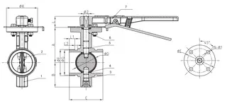 MSS SP-67 Grooved Butterfly Valve Design
