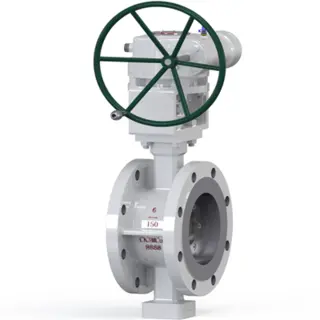 ASTM A351 CK3MCuN Flanged Butterfly Valve, 6 Inch, 150 LB