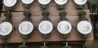 Fully Lined PTFE Wafer Butterfly Valves, 5 Inch, Class 150 LB