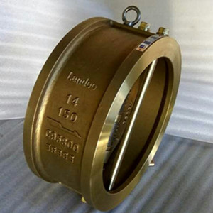 ASTM B 148 C95800 Dual Plate Wafer Check Valve, 14 Inch, Class 150