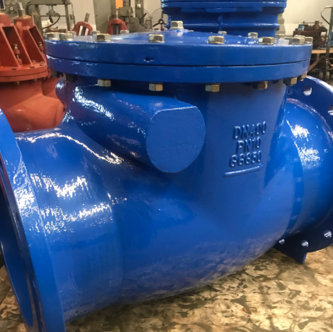 Ductile Iron GGG50 Swing Check Valve, DIN EN 1092, DN400, PN10