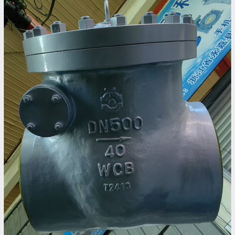 Pneumatic Swing Check Valve, ASTM A216 WCB, DN500, PN40, BW