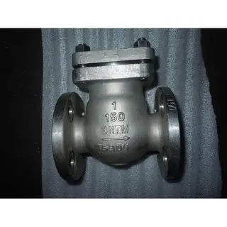 ASTM A351 CN7M Swing Check Valve, API 6D, 1 Inch, CL150, RF