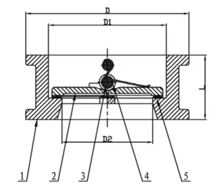 Double Door Wafer Check Valve Design