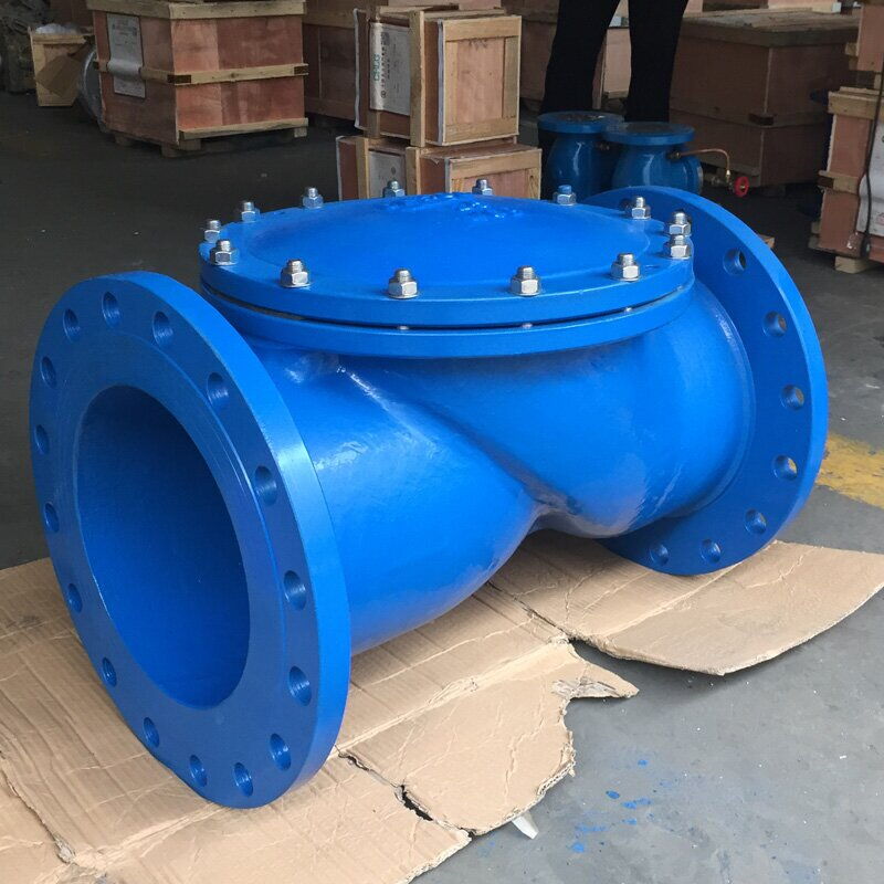 Rubber Disc Check Valve, DI ASTM A536, 2-36 Inch, PN16, RF