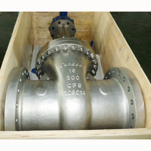 API 600 Gate Valve, A351 CF8/SS304, 18 Inch, Class 300 LB