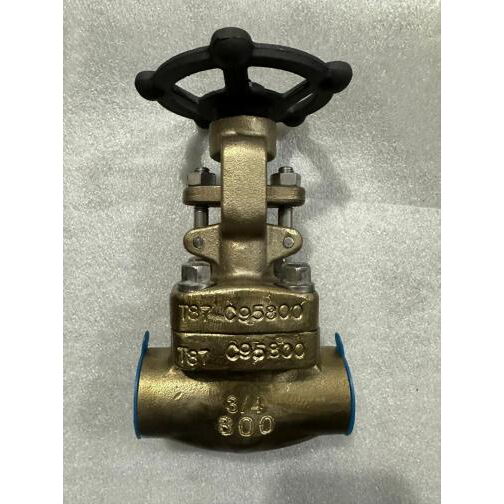 ASTM B148 C95800 Gate Valve, API 600, 3/4 Inch, 800 LB, SW