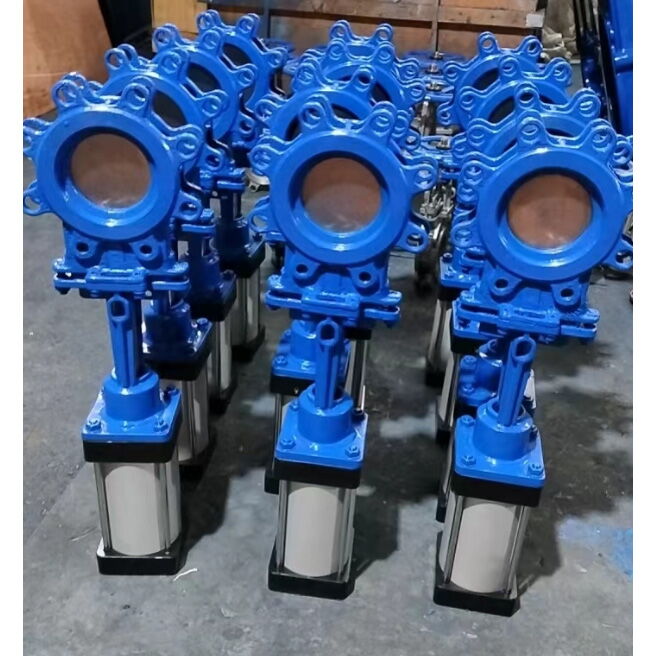 Pneumatic Actuated Knife Gate Valve, A216 WCB, DN50–DN2000