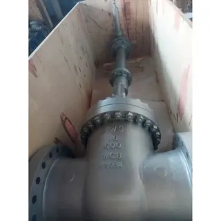 ASTM A216 WCB Gate Valves, 16 IN, 600 LB, RF, Extension Stem
