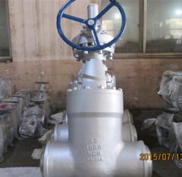 ASTM A217 WC6 Globe Valve, Trim 8, Class 1500, 12 Inch, BW