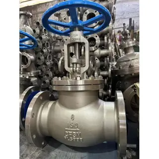 ASTM A351 CF3M Globe Valve, Stainless Steel, 8 IN, CL150, RF