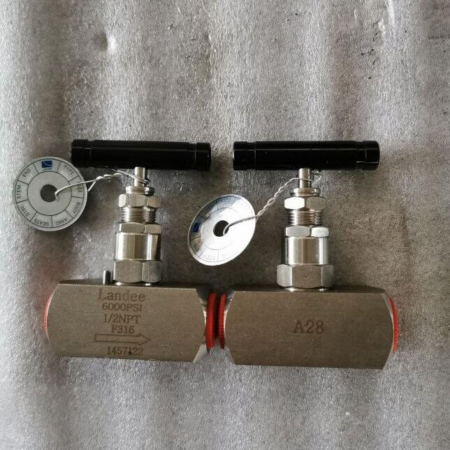 Stainless Steel Needle Valves, 1/2 Inch, 6000 PSI, NPT Ends