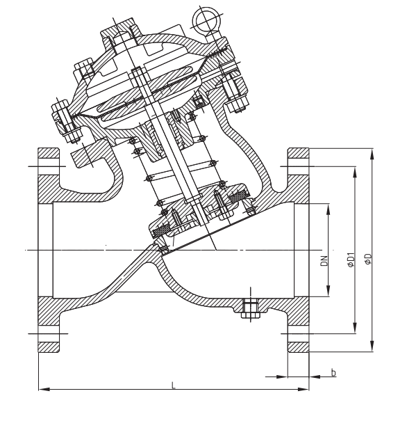 Y-Type Hydraulic Control Valve Design Drawing