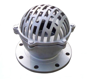ASTM A216 WCB Foot Valve with SS 304 Mesh, 6 Inch, Class 150 LB