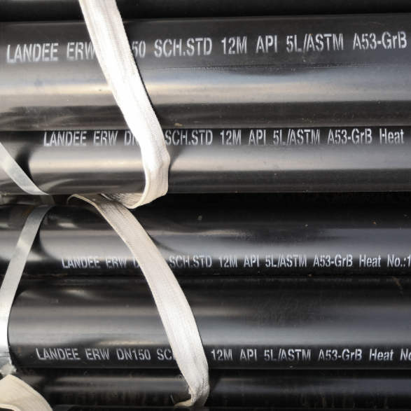 ASTM A53 Grade B ERW Pipe, API 5L GR B, DN150, 6 Inch, 12M